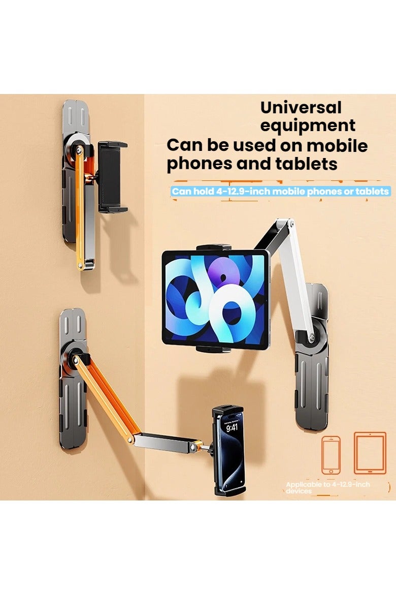 General Wall-mountable desktop mobile phone and tablet stand, multi-angle adjustable, multi-functional support frame, suitable for mobile phones and tablet devices ranging from 4 to 12.9 inches.  - Image 2