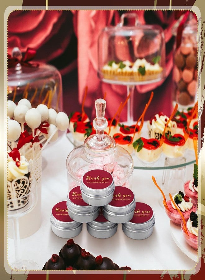 MTLEE 50 Pcs Burgundy Wedding Candles Gift Wedding Favors Baby Shower Gifts for Guests 1 oz Lavender Scented Soy Wax Candles Bulk Aromatherapy Party Favors for Bridal Baby Shower(Thank You) - Image 4