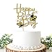 Helewilk Happy Bee Day Cake Topper Glitter Bumbee ThemeHappy 1st BirthdayBaby Shower Cake Decoration Boy or Girl Gender RevealWedding Party Supplies - Image 2