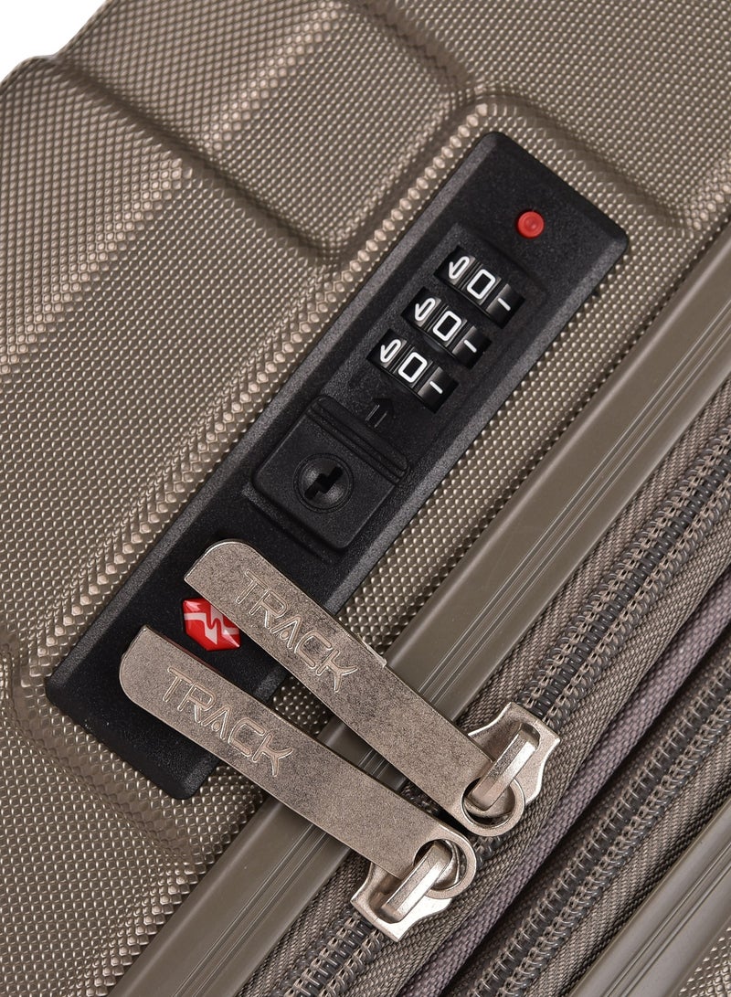 Track Luggage set 3pcs ABS Hard Durable Lightweight Trolley Travel Bag,100/3p - Image 3