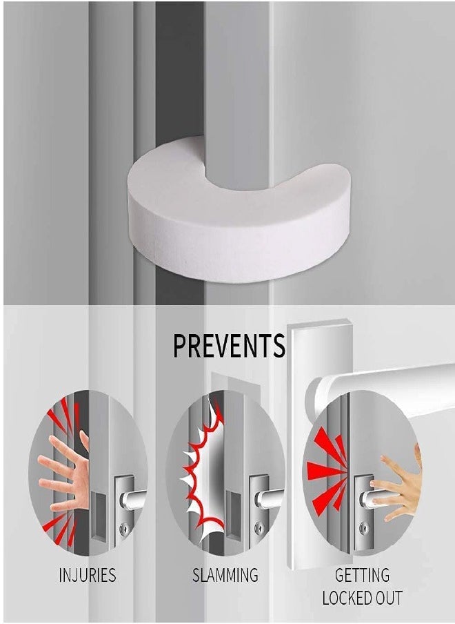 Generic - 【8 Pack】 Door Finger Pinch Guards,Baby Proof Door Slam Stopper,Protect Child Fingers with Soft Foam Guard,Prevent Finger Pinch Injuries,Slamming Door,Child or Pet from Getting Locked in Room - Image 1