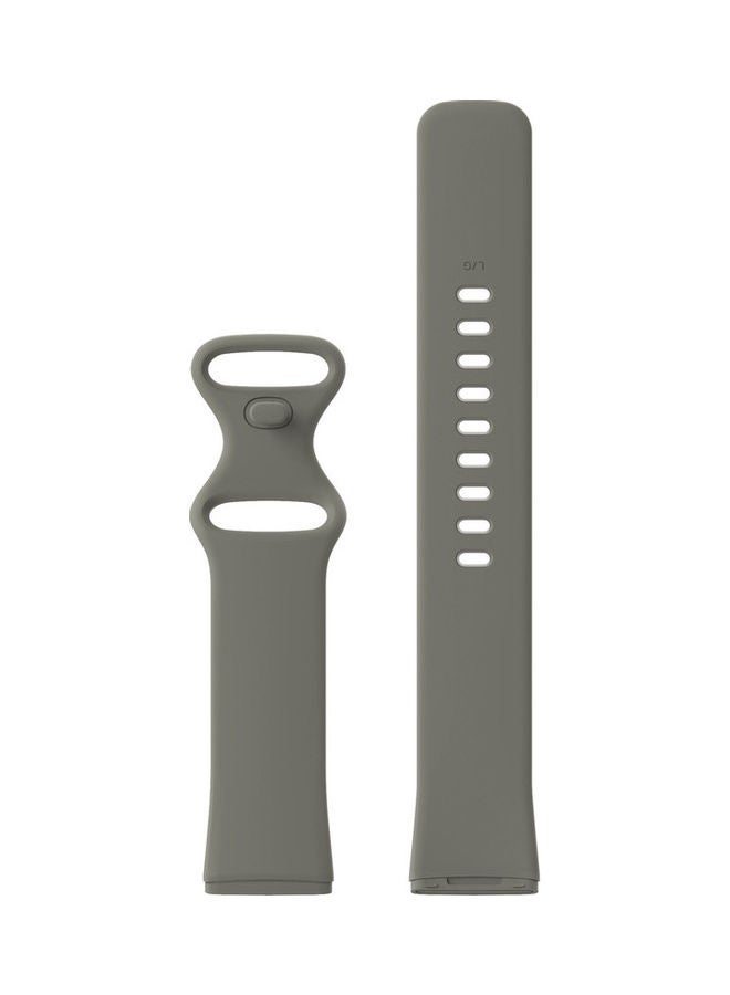 Loquat Silicone Replacement Band for Fitbit Versa 3/ Fitbit Versa 4/Fitbit Sense/ Fitbit Sense 2 Watch Grey - Image 1