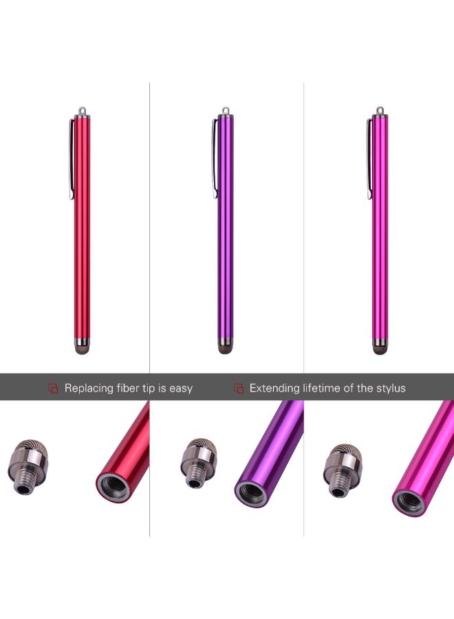 NIBEMINENT 6-Piece Capacitive Stylus Pen Multicolour - Image 3