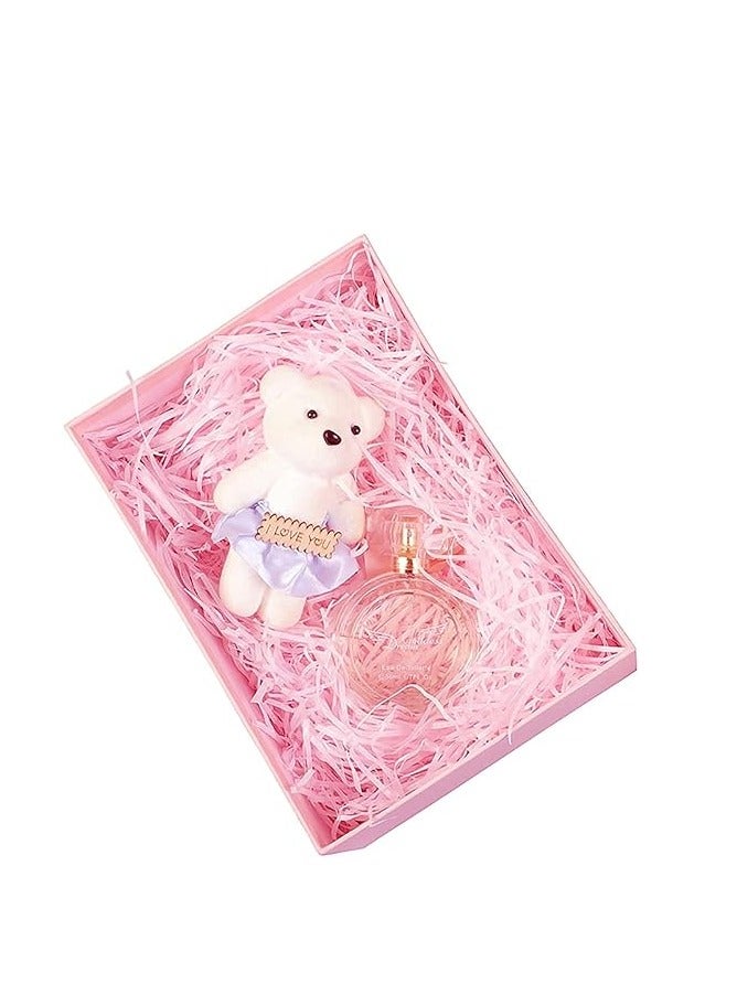 HOME ZONE Raffia Paper Shreds Strands Eco friendly Shredded Crinkle Confetti Crinkle Cut Paper Filling Shredded Paper for Hamper Gift Box Filling (Light Pink)100 gram - Image 4