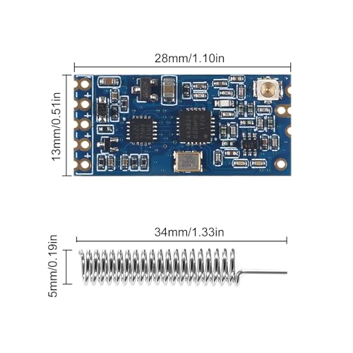 Coliao 3pcs HC-12 433Mhz SI4463 SI4438 Wireless Serial Port Module 1000M Replace Bluetooth with Antenna - Image 5