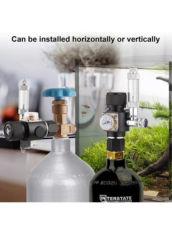 Fzone Aquarium Co2 Regulator Mini Series V3.0 Dual Stage With Dc Solenoid And Bubble Counter Check Valve Compatible Paintball Tank Cga320 Co2 Cylinde - Image 4