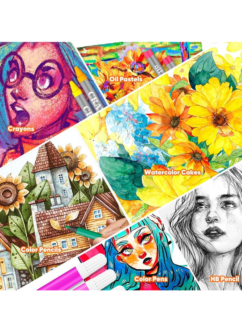 Generic - Deluxe Art Set for Drawing and Other Activities, Comes in a Portable Art Case, Perfect Coloring Supplies Gift for Kids, 150 Pieces. - Image 1