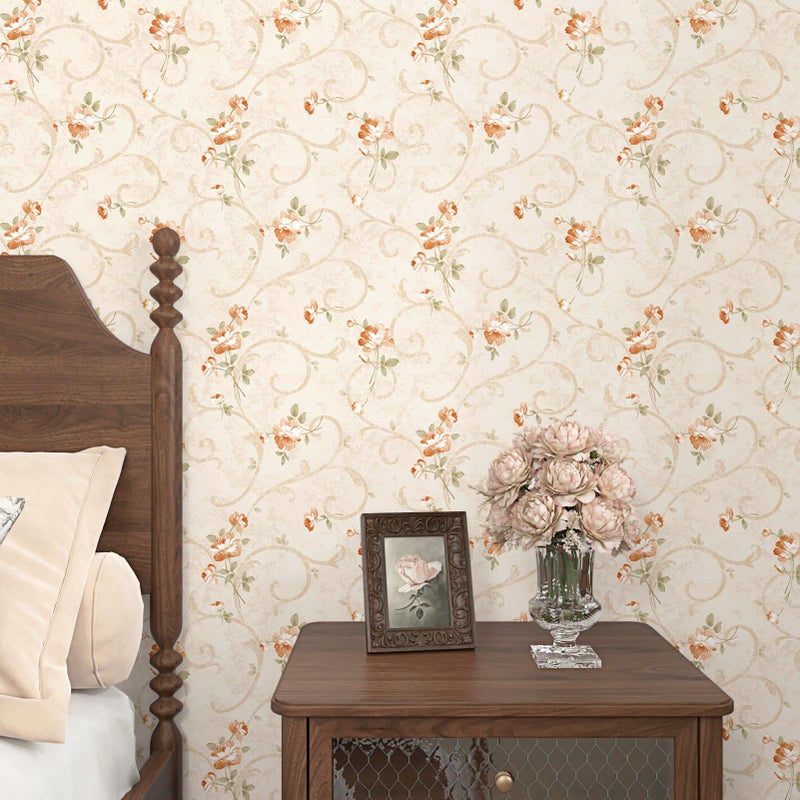 WESTICK French Country Peel and Stick Wallpaper Vintage Neutral Floral Wallpaper for Bedroom Retro Floral Contact Paper for Living Room Accent Walls Bathroom Cabinets and Drawers 175 x 100 - Image 2