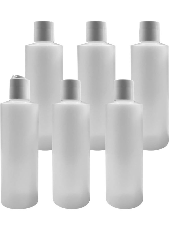 Pinnacle Mercantile Pinnacle Mercantile 8 Oz Plastic Squeeze Bottles with Disc Top Flip Cap Set of 6 Empty - Image 1