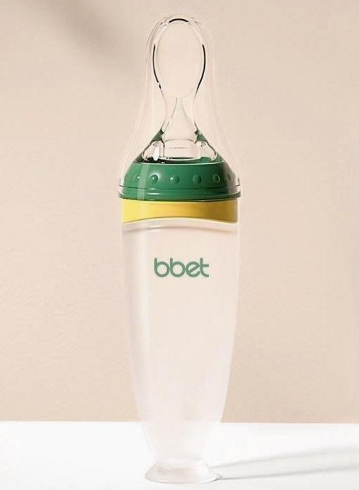 Baby Rice Spoon Bottle Squeeze Feeding Spoon Silicone Soft Spoon Baby's Complementary Food Tools - Image 1