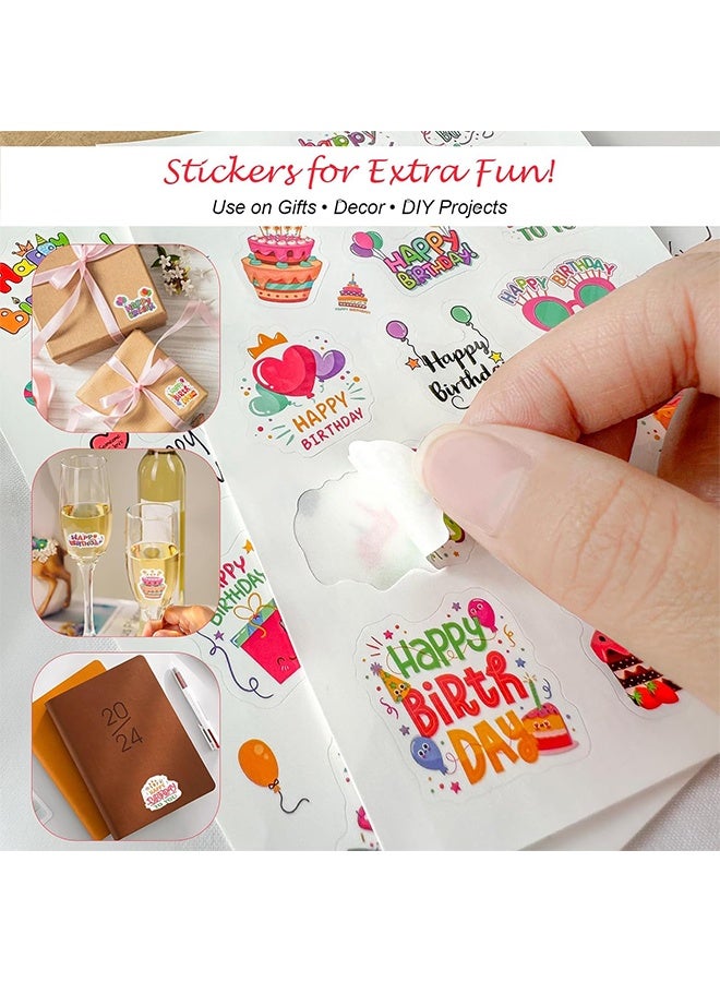 42 بطاقة صغيرة فارغة للعيد ميلاد مع مظروفات وملصقات - بطاقات تهنئة بعيد الميلاد - فارغة من الداخل للرسائل الشخصية - مجموعة بطاقات أنيقة بالجملة للهدايا والحفلات - Image 4