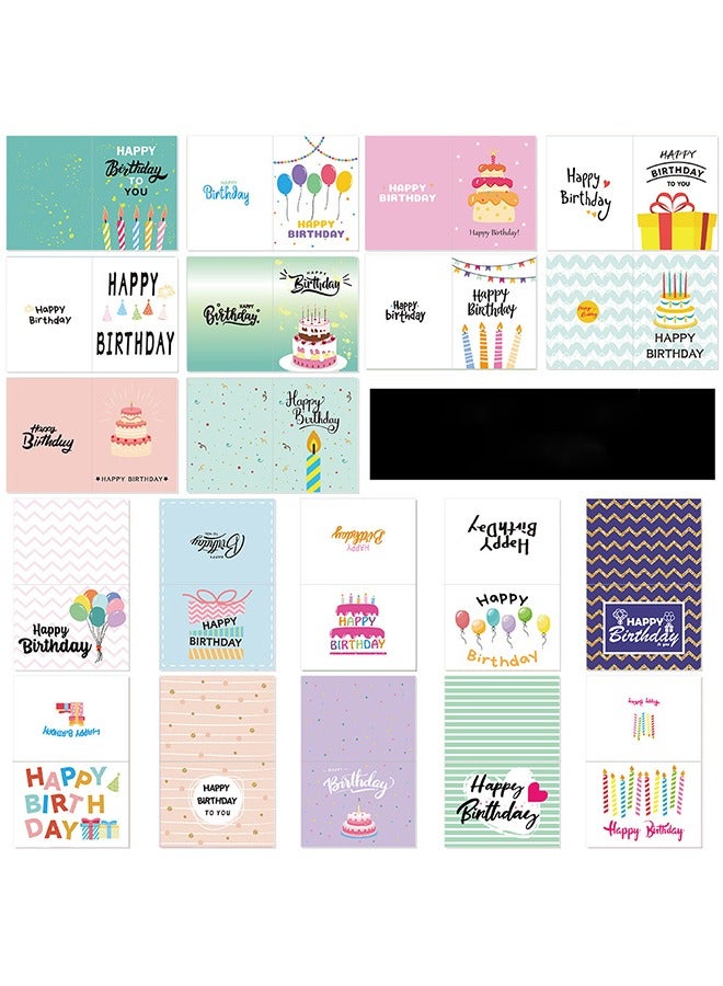 42 بطاقة صغيرة فارغة للعيد ميلاد مع مظروفات وملصقات - بطاقات تهنئة بعيد الميلاد - فارغة من الداخل للرسائل الشخصية - مجموعة بطاقات أنيقة بالجملة للهدايا والحفلات - Image 3