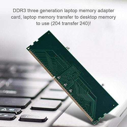 Yoidesu DDR3 Laptop 8GB DDR3 Memory Adapter, Laptop to Desktop Converter, Green, SO-DIMM, 204 Pin to 240 Pin, Compatible with Laptop and Desktop - Image 3