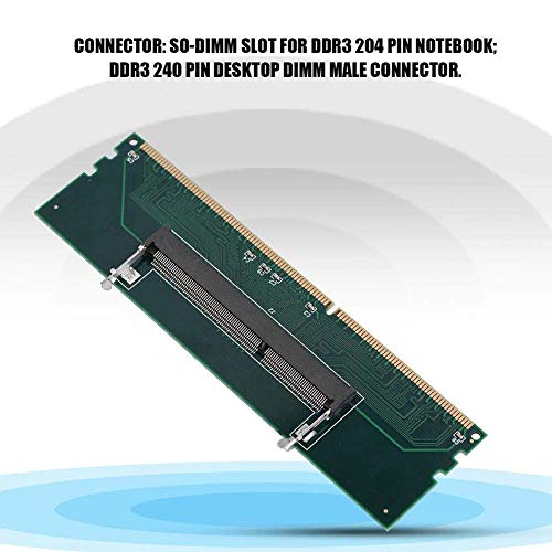 Yoidesu DDR3 Laptop 8GB DDR3 Memory Adapter, Laptop to Desktop Converter, Green, SO-DIMM, 204 Pin to 240 Pin, Compatible with Laptop and Desktop - Image 5