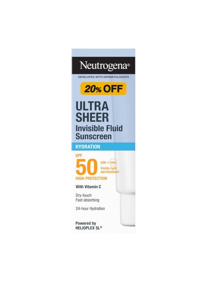 Ultra Sheer Sunscreen Fluid Moisturizing – Special Price 20% Off 50ml