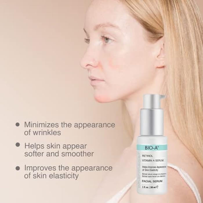 Pharmagel Bio-A Facial Serum | Retinol Serum | Anti Aging and Anti Wrinkle | Smoothes, Softens, & Brightens Skin - 1 fl. oz. - Image 5