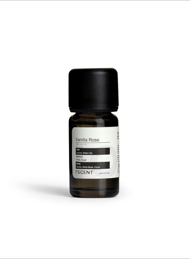 ISCENT | Vanilla Rose – Fragrance Oil Refill for Ensō Mini Diffuser 10ml | Lemon, Rose & Vanilla for Home & Car | Bright Citrus with Sugared Petals & Creamy Woods - Image 1