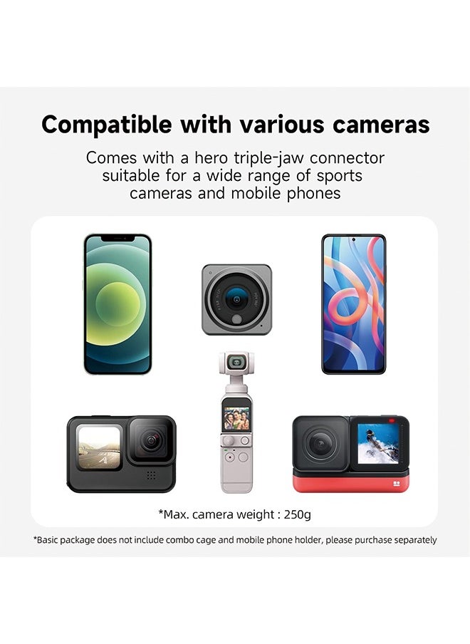 TELESIN - Backpack Strap Clamp Magnetic Swivel Clip for Cam 360°Rotating Adjustable Strap Mount Quick Clip Mount Compatible with GoPro11/10/9/8 - Image 1