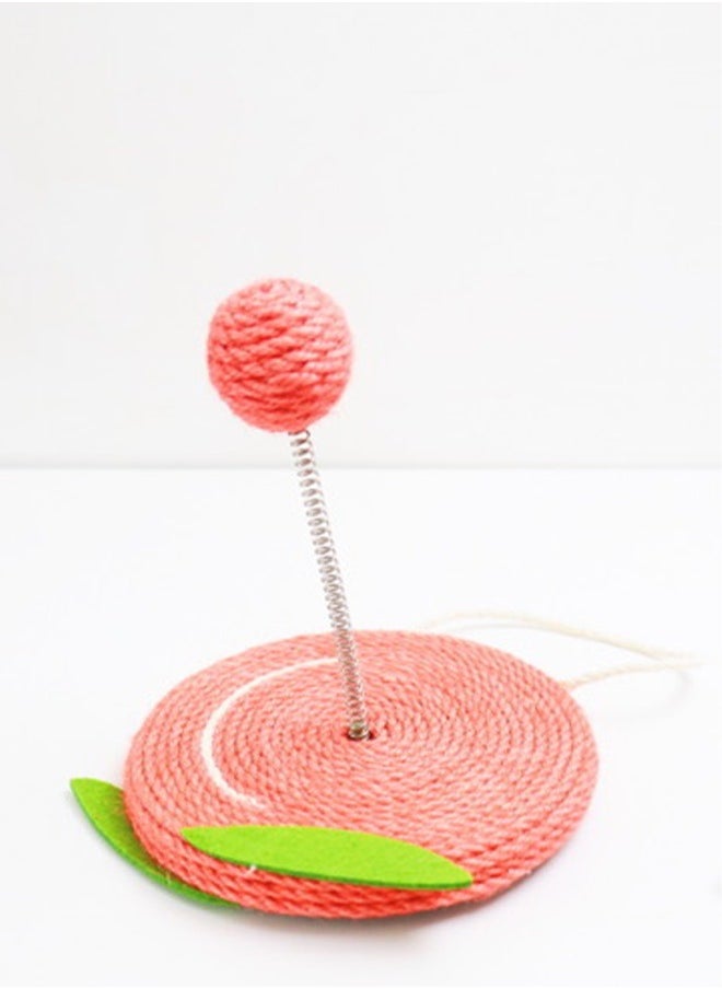 Generic Pink set spring cat toy ball and a plush catnip ball cat toy Self-entertaining boredom buster  - Image 4