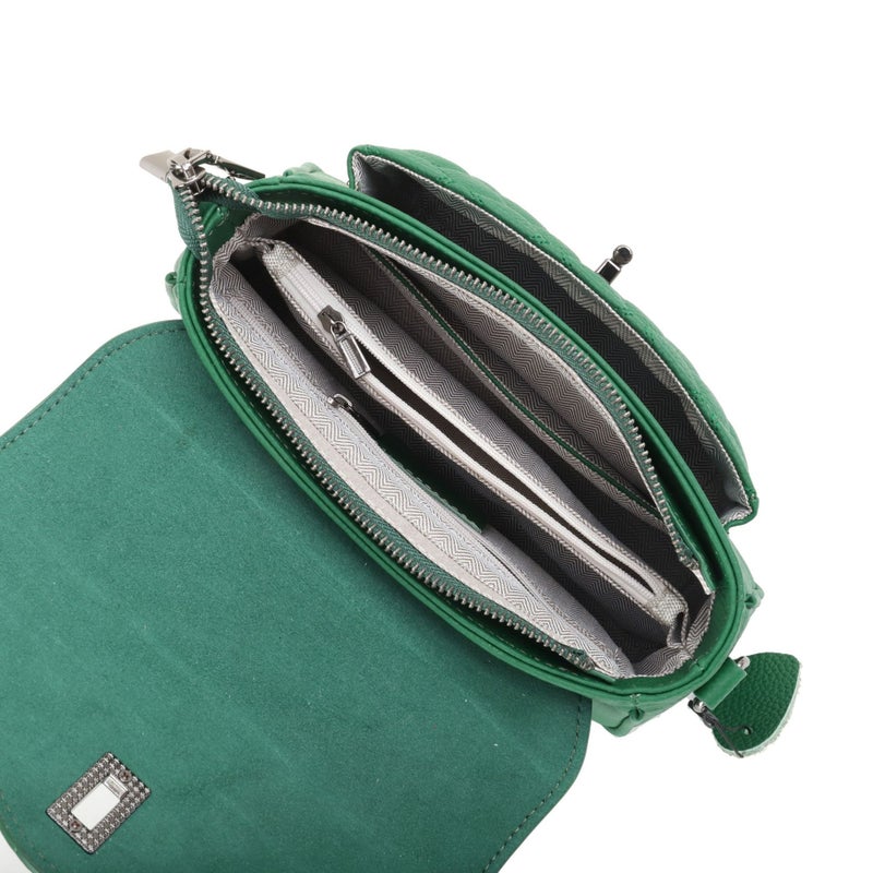 Small Fragrant Style Diamond Lattice Handbag First Layer Cowhide Portable Style Texture New Bag Female Manufacturers - Image 5