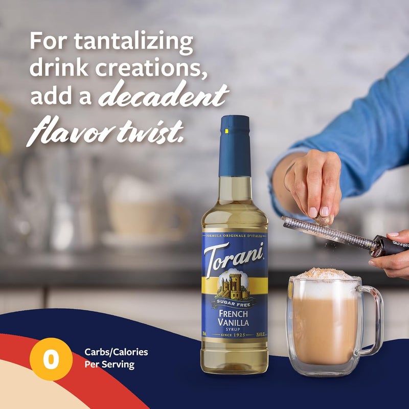 Torani Sugar Free French Vanilla Syrup with Pump - Image 4