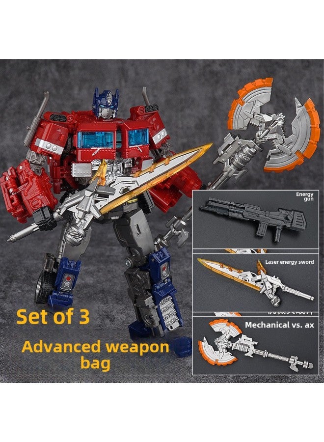 Jingke Seven Generations Commander-in-Chief Deformation Toy Alloy Hand-made Model King Kong Optimus Prime Big Pillar Boy Autobots Change 7-Color:Original Color Optimus Prime + Big Ax Sword - Image 1