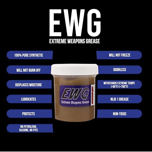Slip2000 SLIP 2000 Extreme Weapons Grease (EWG), Reduces Friction and Wear, Grease Lube in Anti-Ware Package, Extreme Pressure Properties, No PTFE, 4 oz - Image 3