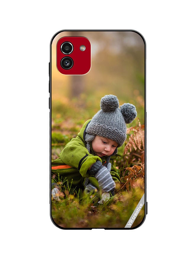 VR CREATIVE Protective Case Cover For Samsung Galaxy A03 Crawl Baby Design Multicolour - Image 1