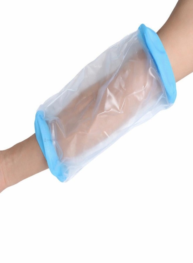 DIALDRCARE غطاء جبس بلاستيكي مقاوم للماء للبالغين من ديالدركير، ضمادات قابلة لإعادة الاستخدام، واقي جاف للاستحمام (واقي جبس الكوع، للكسور) - Image 1