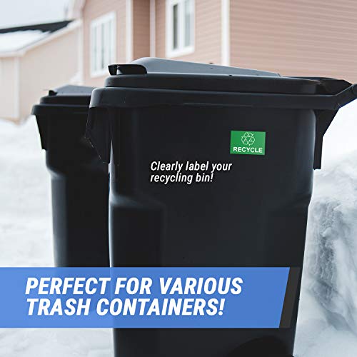 OfficeSmartLabels Recycling Labels with Recycle Symbol (3 x 2 inch, Green - 300 Labels) Recycle Stickers for Trash Cans, Containers or Walls - Image 3