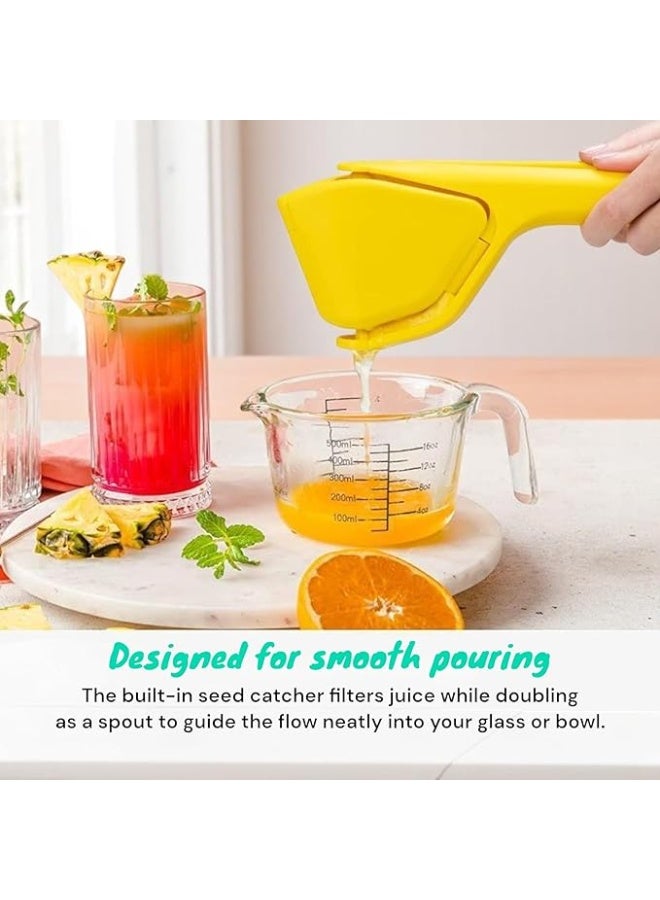 1 PCS Lemon Fluicer Easy Squeeze Manual Lemon Juicer That Folds Flat for Space-Saving Storage for Extracting the Most Juice Possible for Fruit  - Image 2