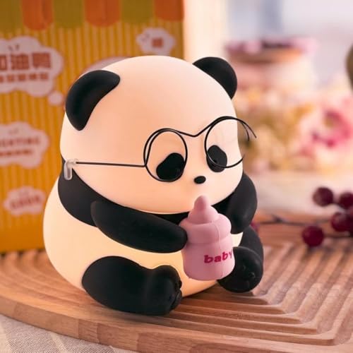 Desidiya® Baby Panda Rechargeable Silicone Night Lamp - Cute Panda Lamp, Kids Night Light, Nursery Decor, Birthday Gift, Silicone LED Light - Image 1