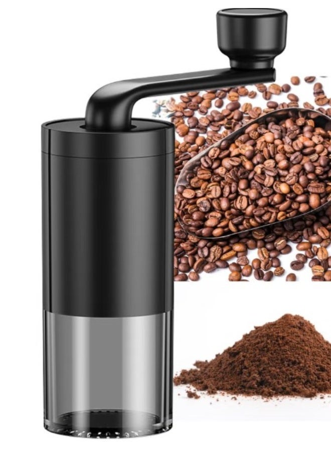 Kimaya Portable Manual Coffee Grinder with Adjustable Ceramic Burr, Hand Crank Coffee Bean Mill for Espresso, Drip, & French Press - 25g Capacity, Matte Finish - Image 2