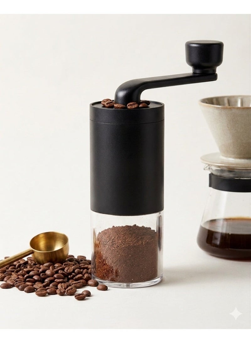 Kimaya Portable Manual Coffee Grinder with Adjustable Ceramic Burr, Hand Crank Coffee Bean Mill for Espresso, Drip, & French Press - 25g Capacity, Matte Finish - Image 1