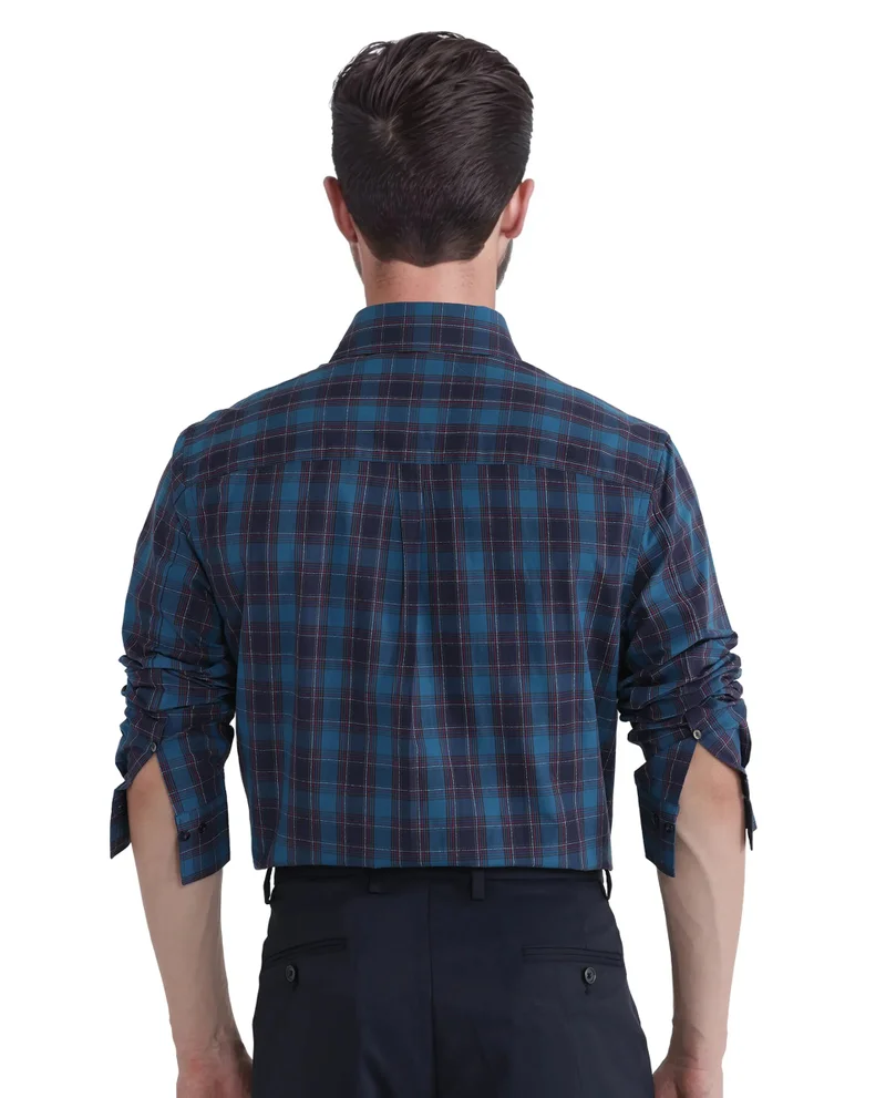 Rare Rabbit Men's Regular Fit Check Shirt