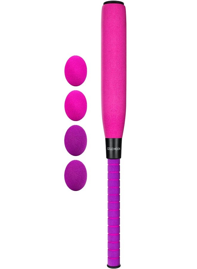 CeleMoon 22 Inch Foam Baseball Bat with 6 Soft Balls for Kids Toddlers Youths Outdoor Indoor Sport T Ball Game Playing (Pink) - Image 1