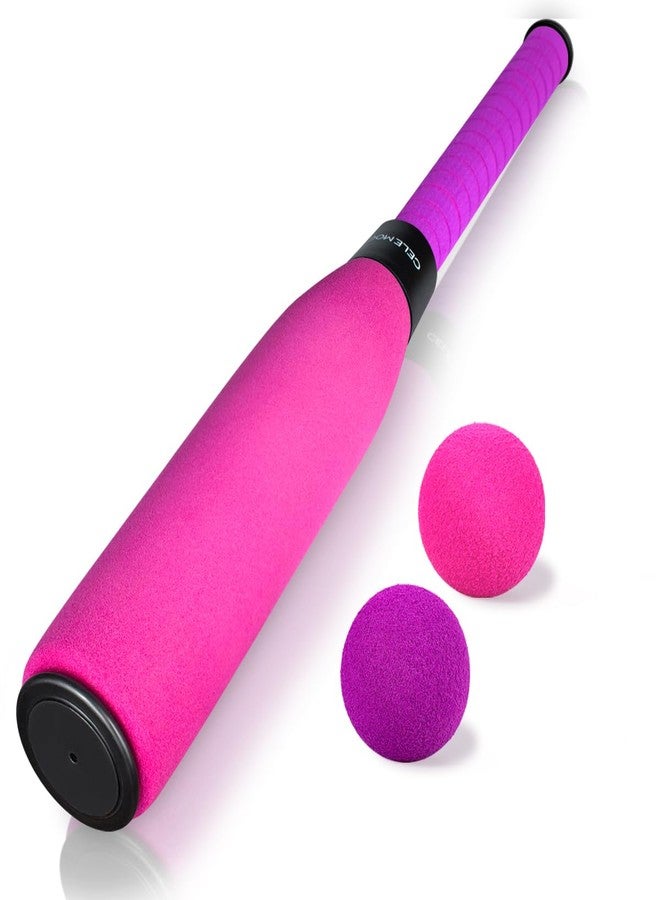 CeleMoon 22 Inch Foam Baseball Bat with 6 Soft Balls for Kids Toddlers Youths Outdoor Indoor Sport T Ball Game Playing (Pink) - Image 3