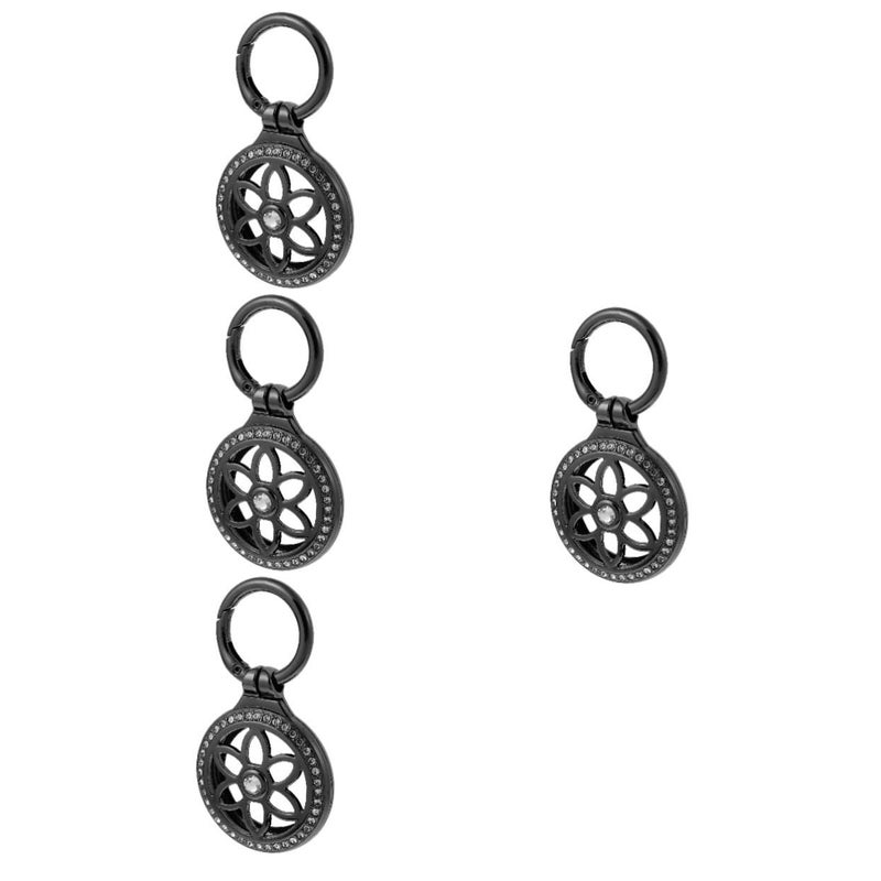 4 Pcs Black Anti Scratch Protective Case Cover for Compact Car Key Tracker Accessory - Image 2