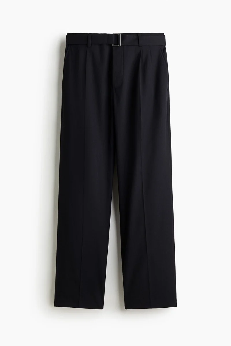 H&M Relaxed Fit Belted trousers