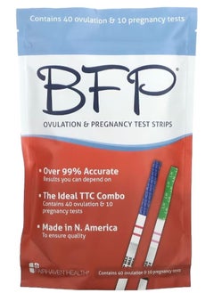 BFP Ovulation & Pregnancy Test Strips 40 Ovulation & 10 Pregnancy Tests