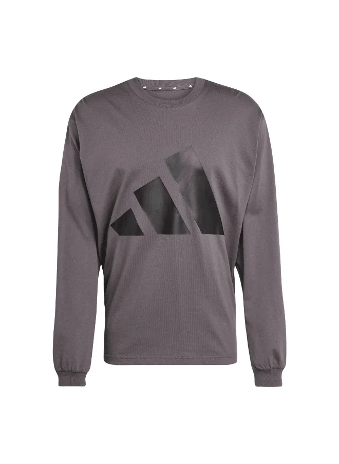 Adidas adidas essentials big logo single longsleeve men t-shirt