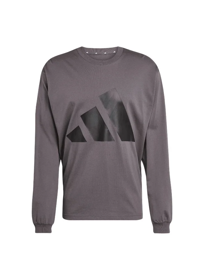 Adidas adidas essentials big logo single longsleeve men t-shirt