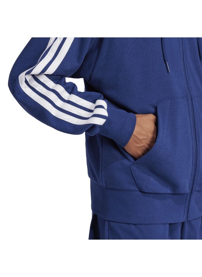 Adidas - adidas essentials three stripes french terry fullzip men hooded track top - Image 1
