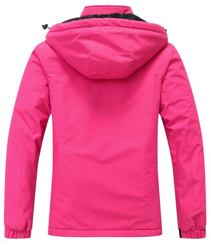 MOERDENG Women's Snow Ski Jacket Warm Winter Coat Waterproof Snowboarding Jacket Mountain Hiking Winter Jacket - Image 3
