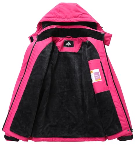 MOERDENG Women's Snow Ski Jacket Warm Winter Coat Waterproof Snowboarding Jacket Mountain Hiking Winter Jacket - Image 4