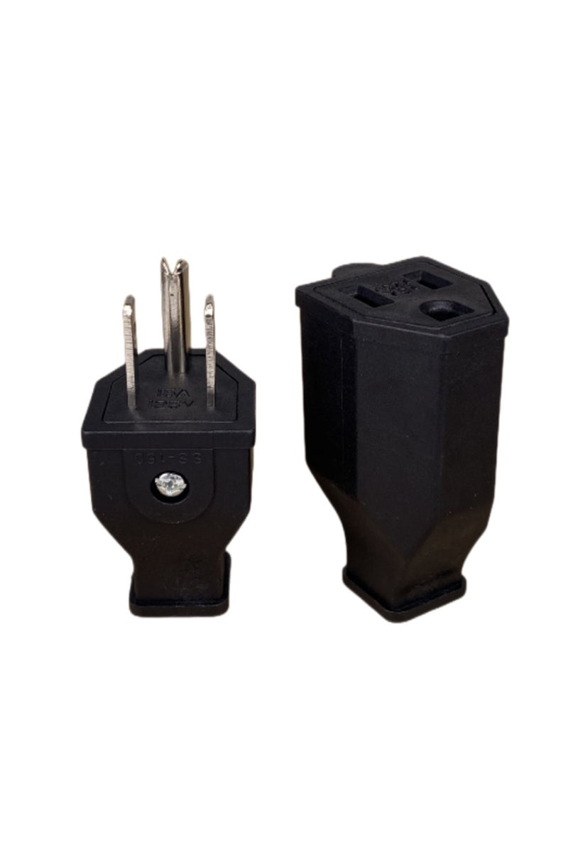 Other Female and Male US American 3 Pins Industrial AC Electrical Power Rewireable Plug Male Wire So