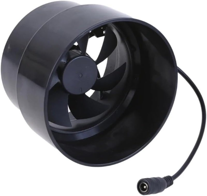 12V 110mm Low Noise Duct Fan For Home Kitchen Bathroom Greenhouse Ventilation - Image 2