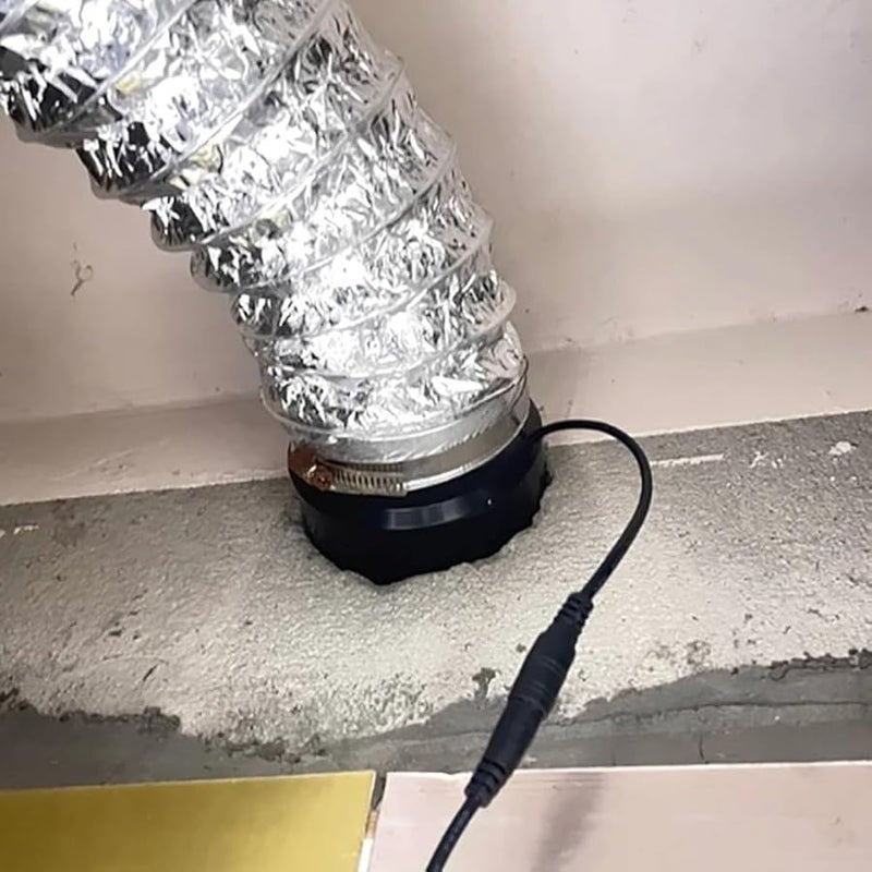 12V 110mm Low Noise Duct Fan For Home Kitchen Bathroom Greenhouse Ventilation - Image 3