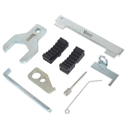 Yuesstloo طقم أدوات قفل توقيت محاذاة عمود الكامات 9 قطع مع مفتاح مضخة الماء، متوافق مع شيفروليه كروز أفيوا أورلاندو فوكستون أوبل أسترا مرفيا فيكترا زافيرا ألفا روميو فيات 16V 1.4 1.6 1.8 - Image 4