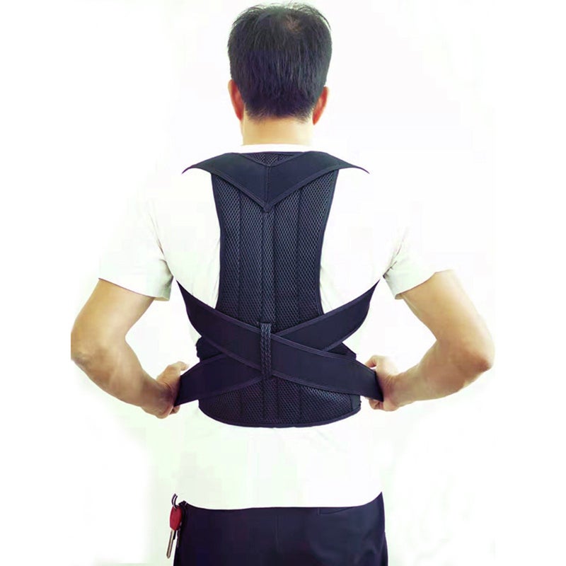Posture Corrector: L Size, Skin-Friendly Soft Fabric, Ergonomic Full Back Support - Neck Shoulder Relief, Posture Improvement for Office Workers, Drivers, Daily Wear - Image 5